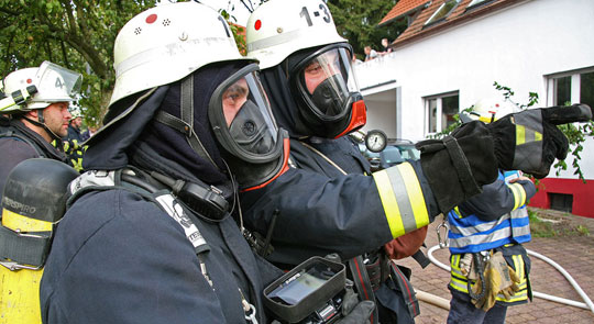 Bild: Kellerbrand in einem Haus in der Marienstraße