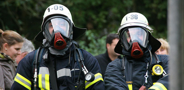 Bild: Auf den Ernstfall vorbereitet - Landkreisübergreifende Übung der Feuerwehr