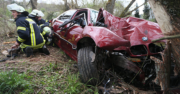 Bild: Fahrer stirbt bei Verkehrsunfall zwischen Eppelborn und Dirmingen