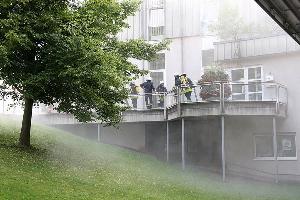 Bild: Dichter Rauch drang aus dem Rathaus