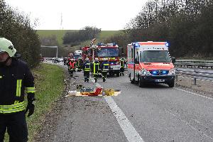 Bild: Im Einsatz waren neben Rettungsdienst und Polizei auch die Feuerwehren aus Eppelborn, Bubach-Calmesweiler, Hierscheid und Uchtelfangen