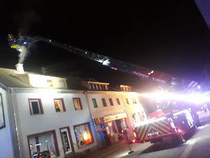 Bild: Kaminbrand in der Illinger Stra&amp;szlig;e in Dirmingen