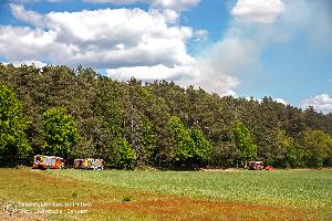 Bild: Großer Waldbrand auf dem Kleinen Hirschberg bei Neunkirchen-Kohlhof (Foto: Christopher Benkert - Feuerwehr Neunkirchen)