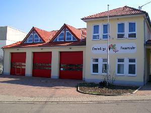 Bild: Vorderansicht des Gerätehauses in Wiesbach