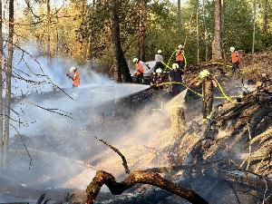 Bild: Feuerwehr Eppelborn unterstützte bei großem Waldbrand bei Ottweiler