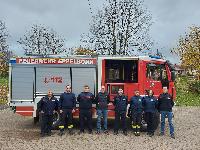 Bild: Sieben Teilnehmer der Feuerwehr Eppelborn schließen Grundkurs Brandschutzerziehung ab