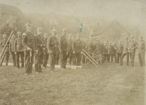 Bild: Übung im Jahre 1910
