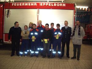 Bild: Die Teilnehmer der Jugendflamme Stufe 2