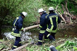 Bild: Wasserentnahme aus dem Welschbach