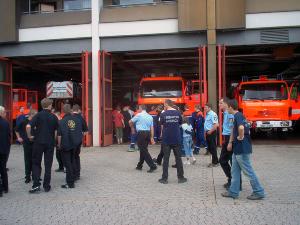 Bild: Besuch der Berufsfeuerwehr in Saarbrücken