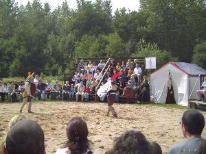 Bild: Römische Gladiatorenkämpfe standen auf dem Programm