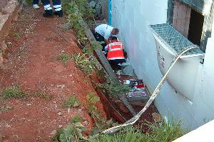 Bild: Erstversorgung durch den Rettungsdienst