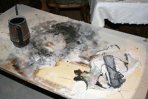 Bild: Hier war das Feuer ausgebrochen