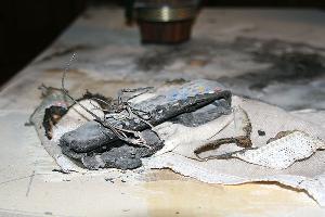 Bild: Auswirkung der starken Hitzeentwicklung