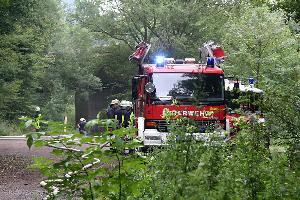 Bild: Der L&amp;ouml;schbezirk Eppelborn trainierte die Waldbrandbek&amp;auml;mpfung