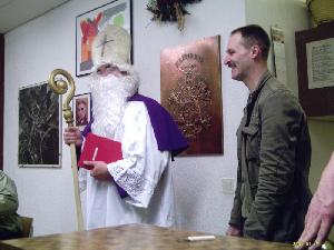 Bild: Auch der Nikolaus besuchte die Kameraden der Alterswehr. 