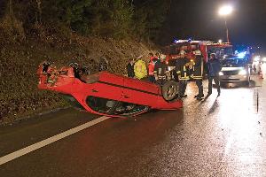 Bild: Die Insassen des Unfallfahrzeugs blieben unverletzt