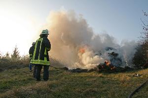 Bild: Der dichte Rauch war schon von weitem zu erkennen