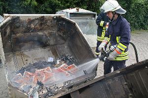 Bild: Mit der Schnellangriffseinrichtung wurde das Feuer gelöscht