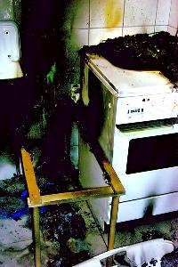 Bild: Brandherd im Keller des Hauses