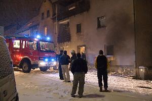 Bild: Rauchentwicklung aus dem Küchenfenster im Erdgeschoss