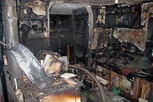 Bild: Blick in den Brandraum