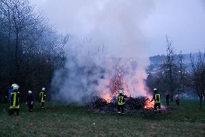 Bild: Dichter Brandrauch stieg von der Einsatzstelle auf