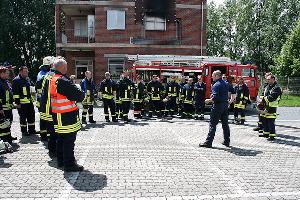 Bild: Die Mannschaft bei der Nachbesprechung  (Foto: Heike Blum)