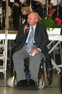 Bild: Grußwort des Schirmherrn Landrat Dr. Rudolf Hinsberger  (Foto: Heike Blum)