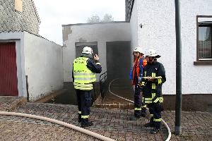 Bild: Im Keller dieses Hauses war ein Brand ausgebrochen