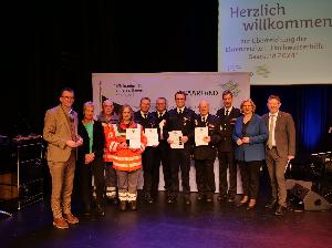 Bild: Verleihung des Ehrenzeichens „Hochwasserhilfe Saarland 2024“