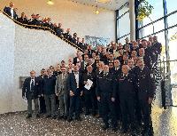 Bild: Verleihung der rheinland-pfälzischen Fluthilfemedaille an ehrenamtliche Einsatzkräfte im Landkreis Neunkirchen