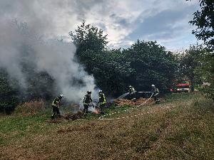 Bild: Brand in der Nähe des Freizeitzentrums Finkenrech