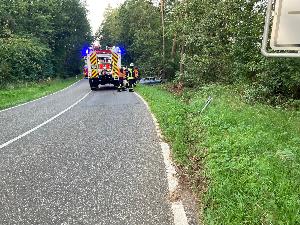 Bild: Verkehrsunfall auf der Landstraße bei Wiesbach
