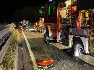 Bild: Verkehrsunfall auf der Autobahn A1 in Fahrtrichtung Trier