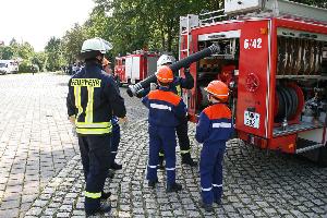 Bild: Abschlussübung der Jugendfeuerwehr in Dirmingen