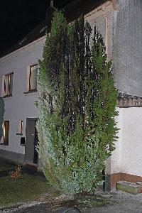 Bild: Ein Übergreifen des Feuers auf das Wohngebäude konnte verhindert werden