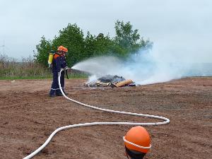 Bild: Die Jugendfeuerwehrleute der &amp;quot;Berufsfeuerwehr Wiesbach&amp;quot; bei einem ihrer zahlreichen Eins&amp;auml;tze