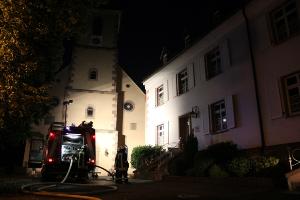 Bild: Einsatzstelle am Pfarrheim in Eppelborn