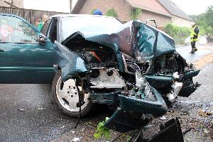 Bild: An dem Unfallfahrzeug entstand Totalschaden