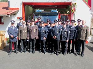 Bild: Einweihung des Feuerwehrfahrzeuges und des An- und Umbaus des Gerätehauses