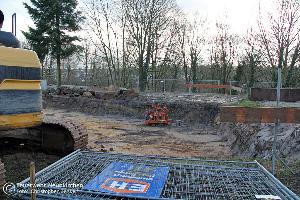 Bild: Eine Bombe wurde in der Neunkircher Innenstadt bei Bauarbeiten gefunden (Foto: Christopher Benkert - Feuerwehr Neunkirchen)