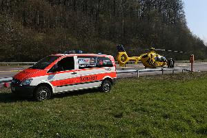 Bild: Notarzt und Rettungshubschrauber waren im Einsatz (Foto: Simon Mario Avenia)