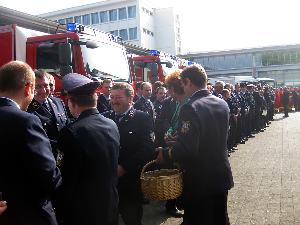 Bild: Verleihung der Fluthelfernadel an die saarländischen Einsatzkräfte