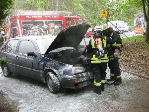 Bild: Ablöschen der Glutnester