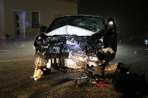 Bild: An dem Fahrzeug entstand Totalschaden