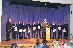 Bild: Wehrführer Klaus Theis beim Familienabend in Bubach - Calmesweiler