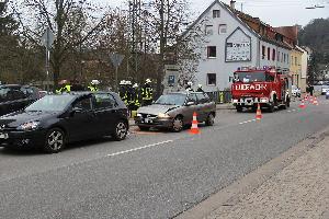 Bild: Verkehrsunfall in der Illinger Stra&amp;szlig;e