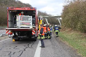 Bild: Der Unfall ereignete sich in Fahrtrichtung Trier zwischen den Anschlussstellen Eppelborn und Tholey