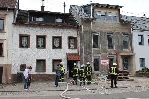 Bild: Die Einsatzstelle in der Rathausstra&amp;szlig;e 